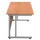 Olton Twin Cantilever  800mm Deep Straight Office Desk